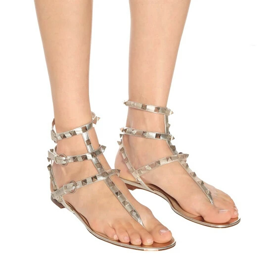 Valentino Garavani Rockstud Leather Sandals 5 Valentino Garavani Rockstud Leather Sandals - Image 3