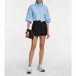 Valentino Garavani Lacerunner Leather-trimmed Sneakers