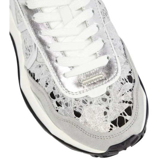 Valentino Garavani Lacerunner Leather-trimmed Sneakers 7 Valentino Garavani Lacerunner Leather-trimmed Sneakers - Image 5