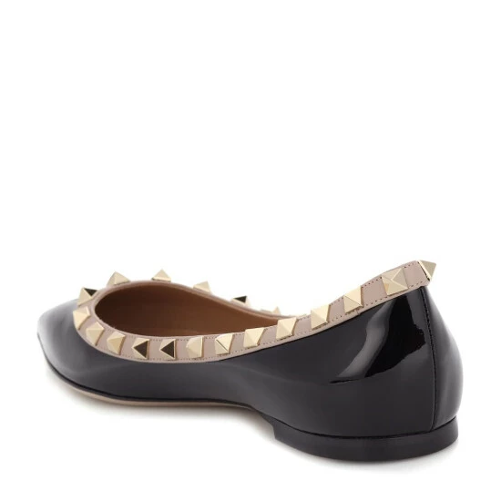Valentino Garavani Rockstud Patent Leather Ballet Flats 4 Valentino Garavani Rockstud Patent Leather Ballet Flats - Image 2