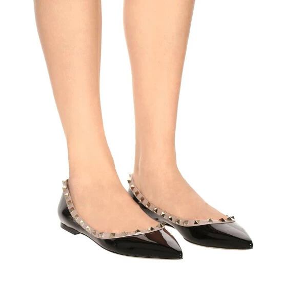 Valentino Garavani Rockstud Patent Leather Ballet Flats 5 Valentino Garavani Rockstud Patent Leather Ballet Flats - Image 3