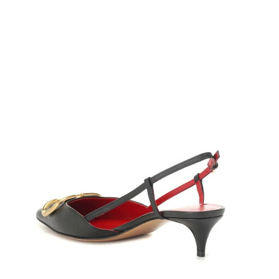 Valentino Garavani VLOGO Leather Slingback Pumps 4 Valentino Garavani VLOGO Leather Slingback Pumps - Image 2