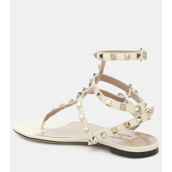Valentino Garavani Rockstud Leather Sandals 4 Valentino Garavani Rockstud Leather Sandals - Image 2
