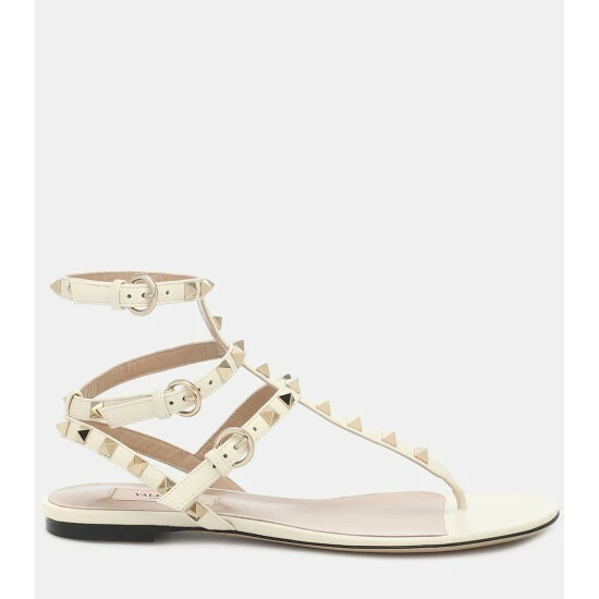 Valentino Garavani Rockstud Leather Sandals 6 Valentino Garavani Rockstud Leather Sandals - Image 4