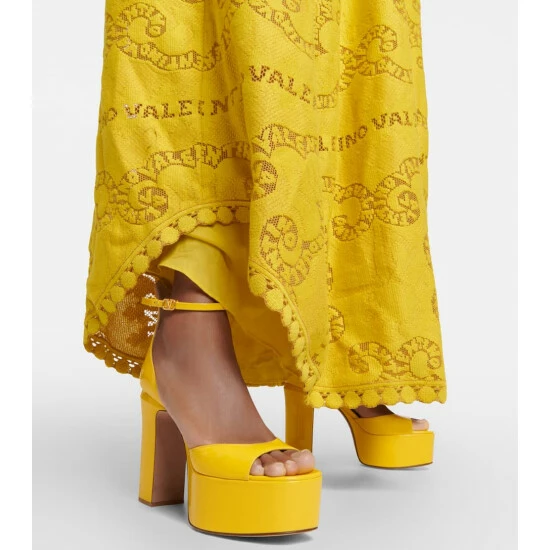 Valentino Garavani VLogo Signature Patent Leather Platform Sandals 5 Valentino Garavani VLogo Signature Patent Leather Platform Sandals - Image 3