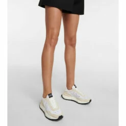 Valentino Garavani Lacerunner Suede-trimmed Sneakers -Valentino Garavani Sales unnamed file 1952