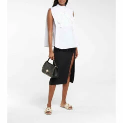 Valentino Garavani Roman Stud Leather Slides