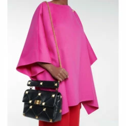 Valentino Garavani Roman Stud Large Leather Shoulder Bag