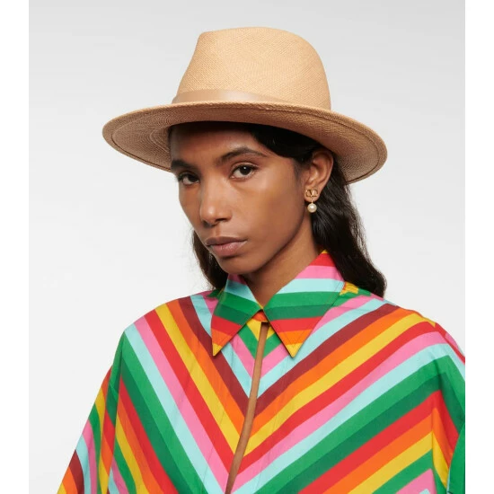 Valentino Garavani Roman Stud Straw Fedora 3 Valentino Garavani Roman Stud Straw Fedora