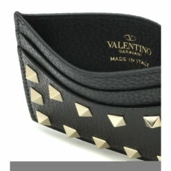 Valentino Garavani Rockstud Leather Card Holder