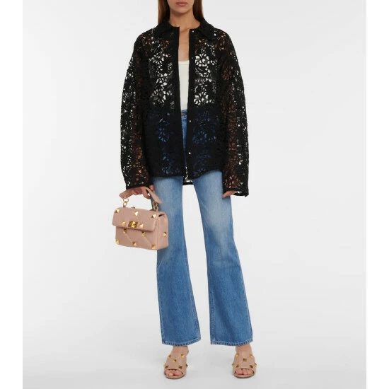 Valentino Garavani Roman Stud Medium Leather Shoulder Bag 6 Valentino Garavani Roman Stud Medium Leather Shoulder Bag - Image 4