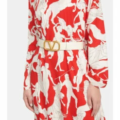 Valentino Garavani VLogo Leather Belt