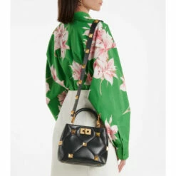 Valentino Garavani Roman Stud Small Leather Shoulder Bag