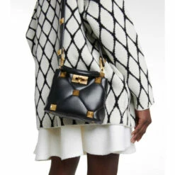 Valentino Garavani Roman Stud The Handle Leather Tote