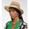 Valentino Garavani VLogo Leather-trimmed Straw Hat -Valentino Garavani Sales unnamed file 2203
