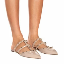 Valentino Garavani Rockstud Patent Leather Slippers -Valentino Garavani Sales unnamed file 2273