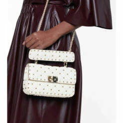 Valentino Garavani Rockstud Spike Small Leather Shoulder Bag