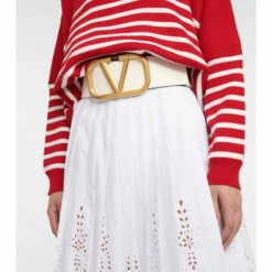 Valentino Garavani VLogo Leather Belt