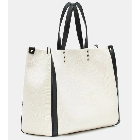 Valentino Garavani Grande Plage Medium VLTN Canvas Tote 5 Valentino Garavani Grande Plage Medium VLTN Canvas Tote - Image 3