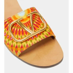 Valentino Garavani VLogo Printed Canvas Slides -Valentino Garavani Sales unnamed file 2469