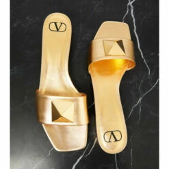 Valentino Garavani One Stud Leather Slides -Valentino Garavani Sales unnamed file 247