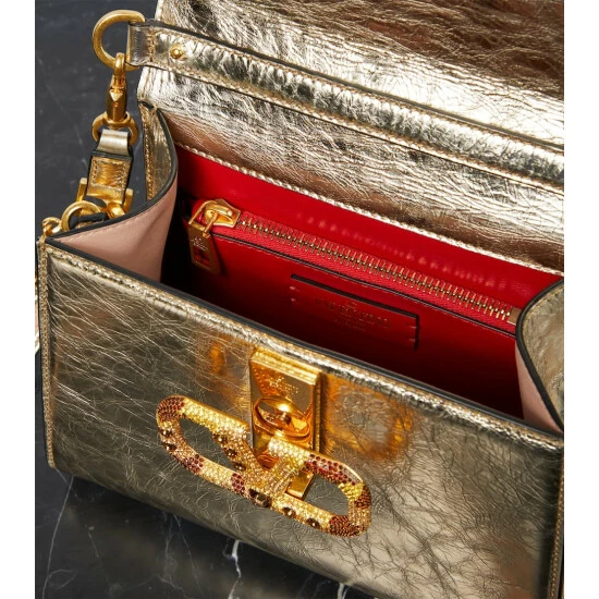 Valentino Garavani VSling Micro Metallic Leather Tote Bag 4 Valentino Garavani VSling Micro Metallic Leather Tote Bag - Image 2