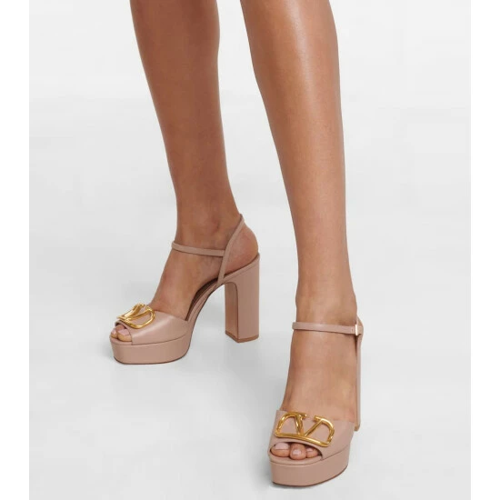 Valentino Garavani VLogo Leather Platform Sandals 5 Valentino Garavani VLogo Leather Platform Sandals - Image 3