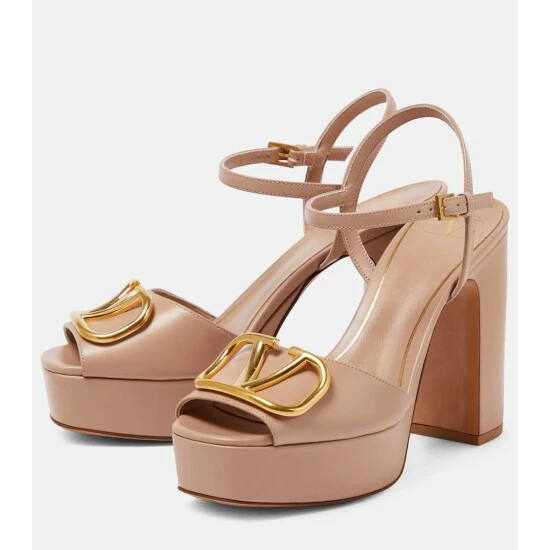 Valentino Garavani VLogo Leather Platform Sandals 6 Valentino Garavani VLogo Leather Platform Sandals - Image 4