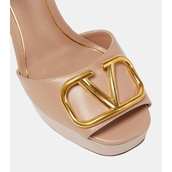 Valentino Garavani VLogo Leather Platform Sandals 7 Valentino Garavani VLogo Leather Platform Sandals - Image 5