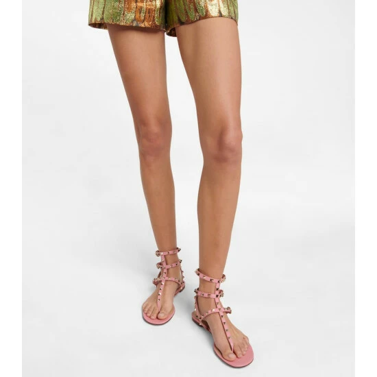 Valentino Garavani Rockstud Leather Thong Sandals 5 Valentino Garavani Rockstud Leather Thong Sandals - Image 3