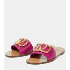 Valentino Garavani VLogo Leather Slides -Valentino Garavani Sales unnamed file 2558