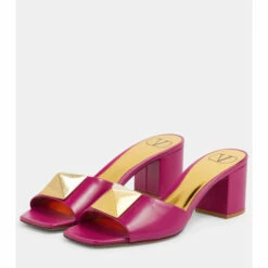 Valentino Garavani One Stud Leather Mules -Valentino Garavani Sales unnamed file 2582