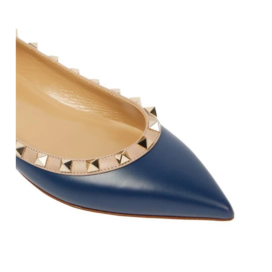 Valentino Garavani Rockstud Leather Ballet Flats 7 Valentino Garavani Rockstud Leather Ballet Flats - Image 5
