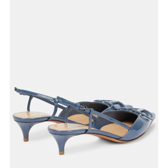 Valentino Garavani VLogo Patent Leather Slingback Pumps 4 Valentino Garavani VLogo Patent Leather Slingback Pumps - Image 2