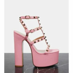 Valentino Garavani Rockstud Leather Platform Sandals -Valentino Garavani Sales unnamed file 261