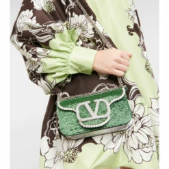 Valentino Garavani Locò Small Beaded Shoulder Bag