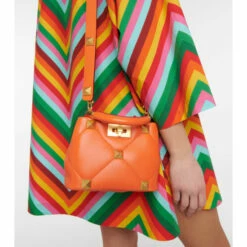 Valentino Garavani Roman Stud The Handle Mini Leather Tote