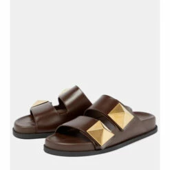 Valentino Garavani One Stud Leather Sandals -Valentino Garavani Sales unnamed file 2664