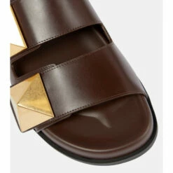 Valentino Garavani One Stud Leather Sandals -Valentino Garavani Sales unnamed file 2665