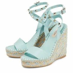 Valentino Garavani Rockstud Leather Wedge Sandals -Valentino Garavani Sales unnamed file 2669