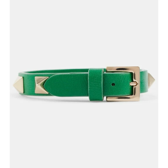 Valentino Garavani Rockstud Leather Bracelet 3 Valentino Garavani Rockstud Leather Bracelet