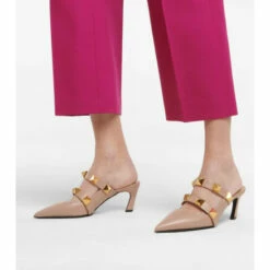 Valentino Garavani Roman Stud Leather Mules -Valentino Garavani Sales unnamed file 2713