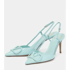 Valentino Garavani VLogo Leather Slingback Pumps -Valentino Garavani Sales unnamed file 2719