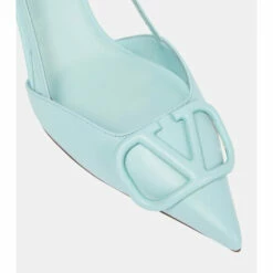 Valentino Garavani VLogo Leather Slingback Pumps -Valentino Garavani Sales unnamed file 2720