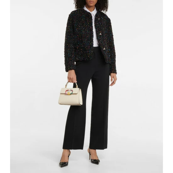 Valentino Garavani VLogo Leather Slingback Pumps 3 Valentino Garavani VLogo Leather Slingback Pumps