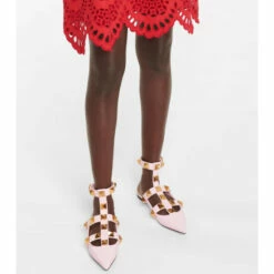 Valentino Garavani Roman Stud Leather Ballet Flats -Valentino Garavani Sales unnamed file 2785