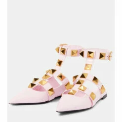 Valentino Garavani Roman Stud Leather Ballet Flats -Valentino Garavani Sales unnamed file 2786