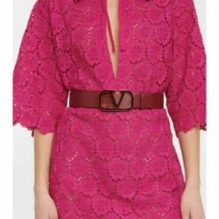 Valentino Garavani VLogo Reversible Leather Belt