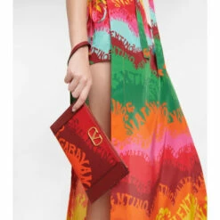 Valentino Garavani VLogo Medium Canvas Pouch