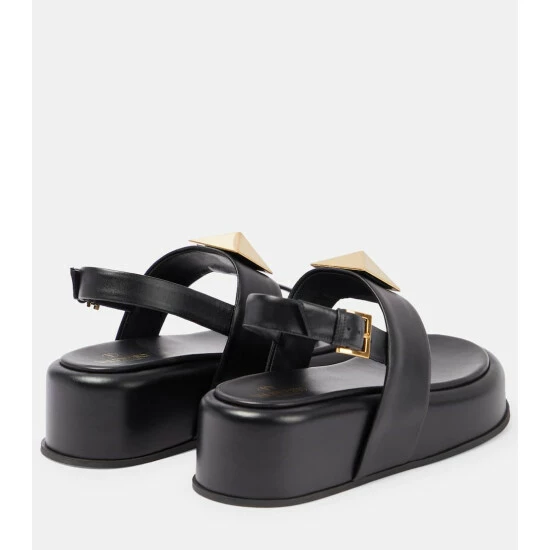 Valentino Garavani One Stud Leather Thong Sandals 4 Valentino Garavani One Stud Leather Thong Sandals - Image 2
